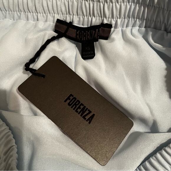 NEW FORENZA Colorblock Striped Drawstring Waist Maxi Skirt Blue NWT - Picture 8 of 15